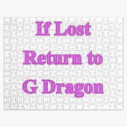 If Lost Return to GDragon Jigsaw Puzzle