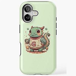 Cute Dragon Letter G iPhone Tough Case