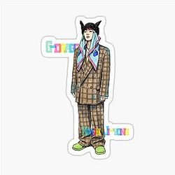 G-Dragon Color Pop Iconic Fashion T-Shirt Design Sticker