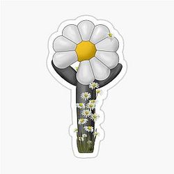 G-Dragon Floral Lightstick K-pop Sticker