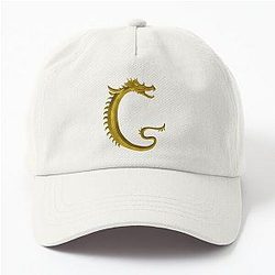 Letter of the Dragonfont Initial Capital Monogram (Dragon) Dad Hat