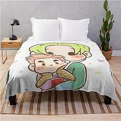 G Dragon and TOP Throw Blanket
