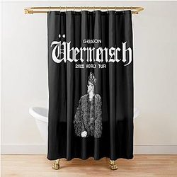 G-DRAGON Übermensch poster World Tour comeback Big Bang kpop group Shower Curtain