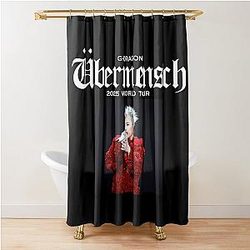 G-DRAGON Übermensch poster 2025 World Tour comeback Big Bang kpop group Shower Curtain