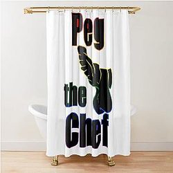 Pig the Chef! Dragon Shower Curtain