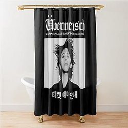G-DRAGON Übermensch 2025 World Tour comeback Big Bang Kpop group Shower Curtain