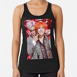 G Dragon Top World Tour comeback Big Bang kpop group Racerback Tank Top
