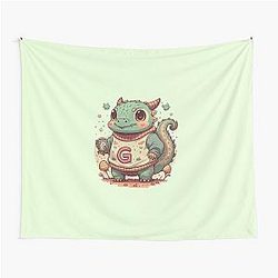 Cute Dragon Letter Tapestry