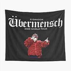 G-DRAGON Übermensch poster 2025 World Tour comeback Big Bang kpop Tapestry
