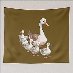 Life is better with geese tapestry