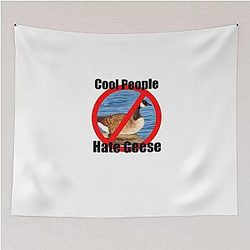 Cool People Hate Geese Tapestry