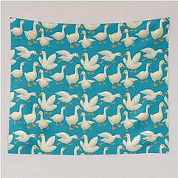 World's Silliest Gaggle of Geese Tapestry