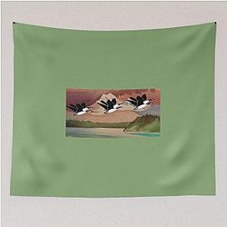 Canada Goose Flying Tapestry