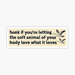 Wild Geese Mary Oliver Bumper Sticker