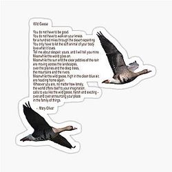 Wild Geese Poem Sticker