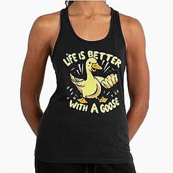 Life Is Better With Geese Racerback Tank