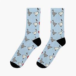 Geese in Love Socks