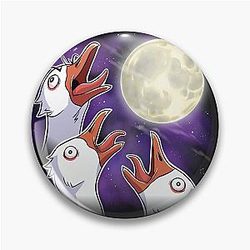Three Geese at the Moon Pin