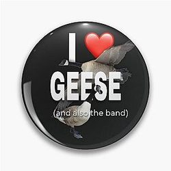 I Love Geese Pin