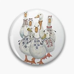 Geese in Vyshyvanka PIN