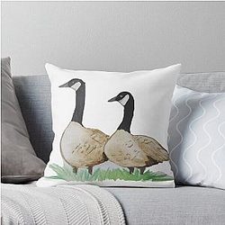 Canadian Geese Throw Pillow