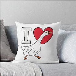 I Love Geese Throw Pillow 

cleaned title: I Love Geese Pillow