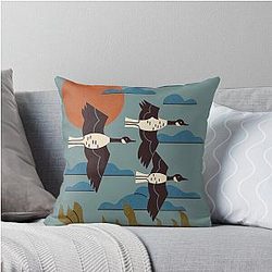 Geese Flying South Pillow
