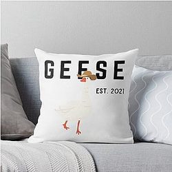 Geese throw pillow