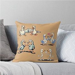 Life Is Better with Geese Throw Pillow