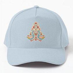 Flower Patterned Blue Geese in Decorative Motifs Scandinavian Folk Art by Heidi Morris