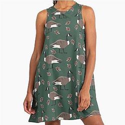 Canadian Geese Textured A-Line Dress