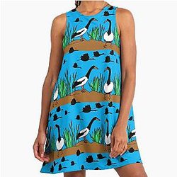 Lunguna Magpie Goose A-Line Dress