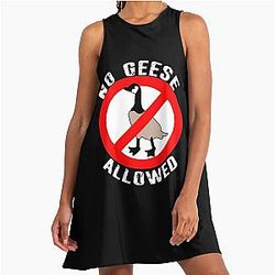 No Canadian Goose Allowed A-Line Dress