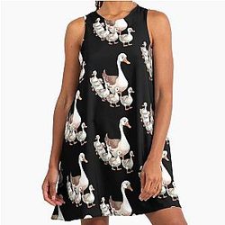 Life Is Better With A-Line Geese Dress