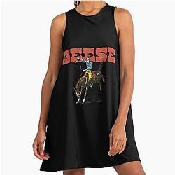 Geese Cowboy A-Line Dress