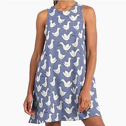 honk geese - deep periwinkle A-Line Dress