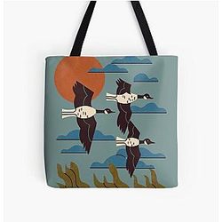 Geese Flying Tote Bag