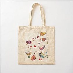 A gaggle of geese Cotton Tote Bag