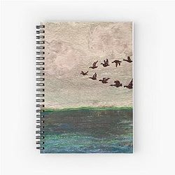 Flying Geese Spiral Notebook