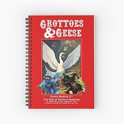 Grottoes and Geese: The Hall of Perilous Spiral Notebook