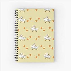 Cute Geese Hugging Love You Animal Print Spiral Notebook