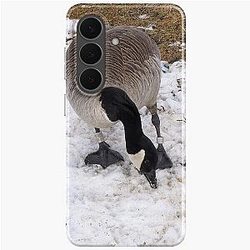Two Canada Geese Eating Snow Case for Samsung Galaxy