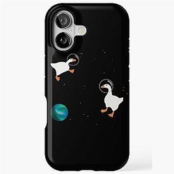 Space Geese funny animal astronauts iPhone Tough Case