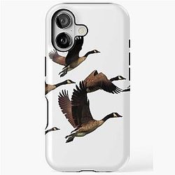 Flying Canadian Geese Phone Case