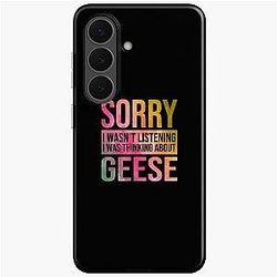 Goose Funny Thinking About Geese in Watercolor Soft Case