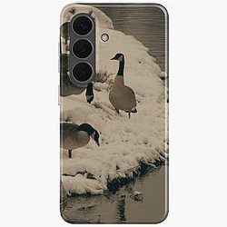 Winter Geese at the Riverside Samsung Case