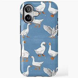 Geese on Blue iPhone Case