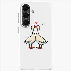 Kissing Geese Adorable Love Birds Graphic Soft Case for Samsung Galaxy