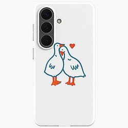 Cute Kissing Geese Adorable Love Birds Graphic Soft Case for Samsung Galaxy