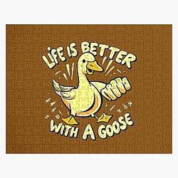 Life is better with geese jigsaw puzzle